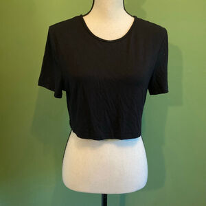 Unbranded cropped r-shirt Black size M/L